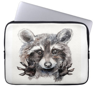 Capa Para Notebook Raccoon Lover Lovely Baby Raccoon