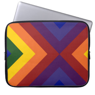 Capa Para Notebook Rainbow Chevrons