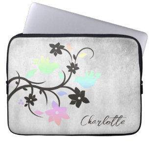 Capa Para Notebook Rainbow Pastel Lovebird Personalizado
