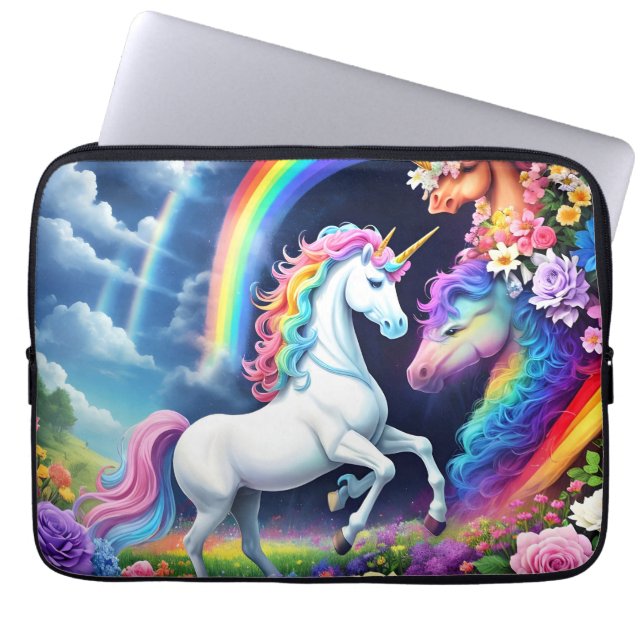 Capa Para Notebook Rainbow Unicorn One (Frente)