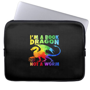 Capa Para Notebook Rainbows Eu sou um Dragão de Livro Não Um Verme LG
