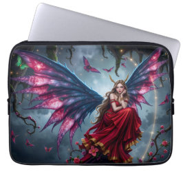 Capa Para Notebook Rainha das Fadas Dark Fantasy com Asas de Borbolet