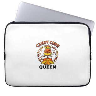 Capa Para Notebook Rainha do Candy Corn Camisa Vintage de Doces de Ha