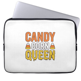 Capa Para Notebook Rainha do Candy Corn Design de Camiseta Vintage de
