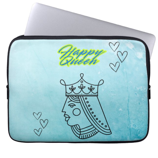 Capa Para Notebook Rainha Feliz (Frente)