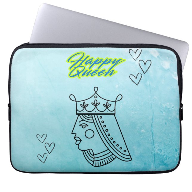 Capa Para Notebook Rainha Feliz (Frente)