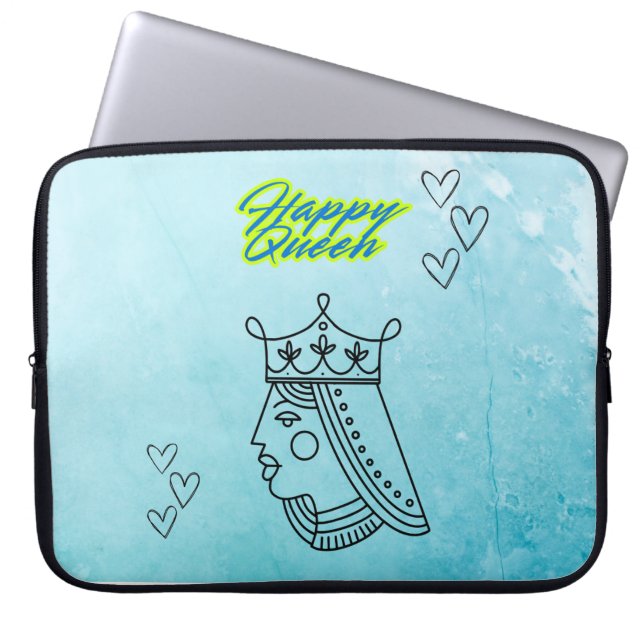 Capa Para Notebook Rainha Feliz (Frente)