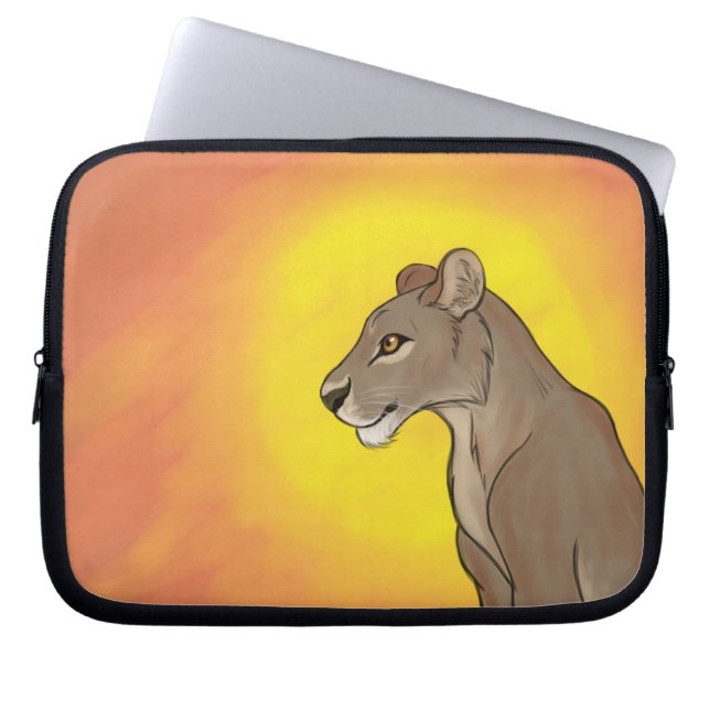 Capa Para Notebook Rainha Lioness (Frente)
