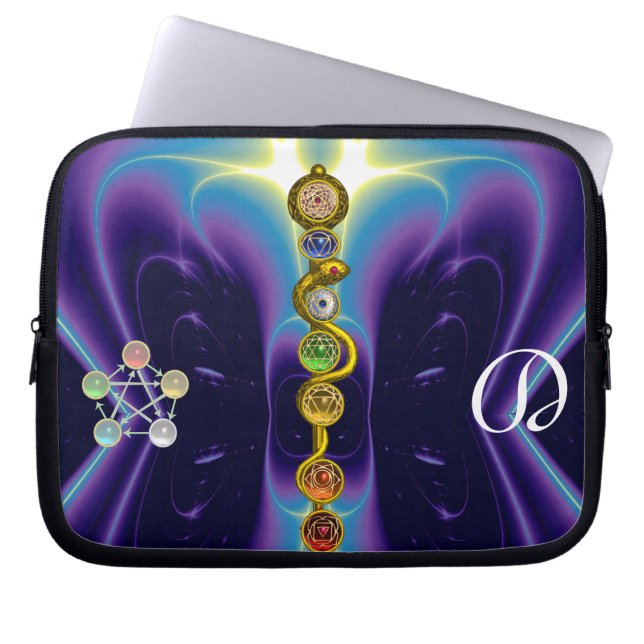 CAPA PARA NOTEBOOK RAIO DE ASCLEPIUS 7 CHAKRAS,YOGA, ENERGIA ESPIRITU (Frente)