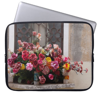 Capa Para Notebook Ramalhete Colorido De Rosas De Plástico