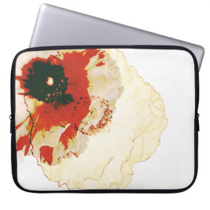 Capa Para Notebook ranóculo branco e laranja vibrante