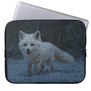 Capa Para Notebook Raposa Árctica Branca