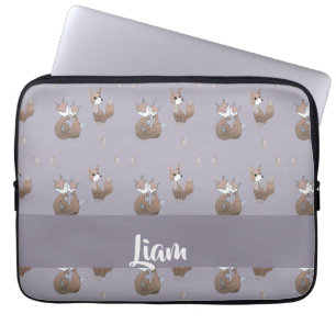 Capa Para Notebook Raposa feliz nas cinzas