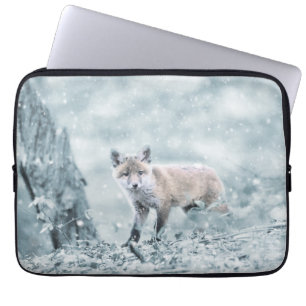 Capa Para Notebook Raposa na Neve
