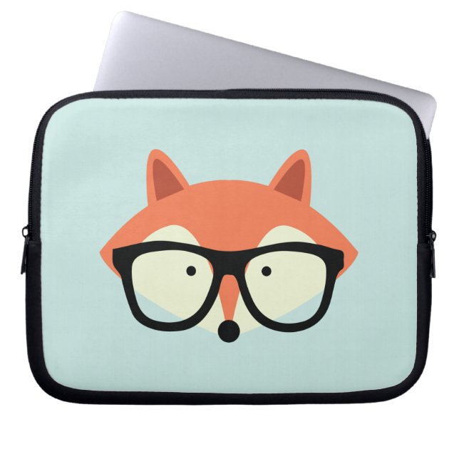 Capa Para Notebook Raposa Vermelha Hipster Cura (Frente)
