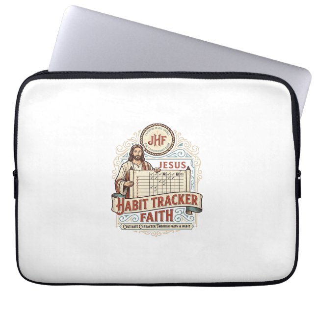 Capa Para Notebook Rastreador de Hábito Jesus Fé Rastreador de Hábito (Frente)