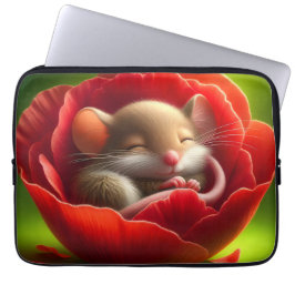 Capa Para Notebook Rato Muito Bonito Dormindo