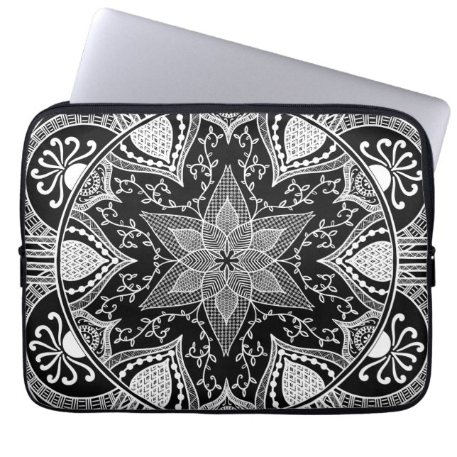 Capa Para Notebook Raven Mandala (Frente)