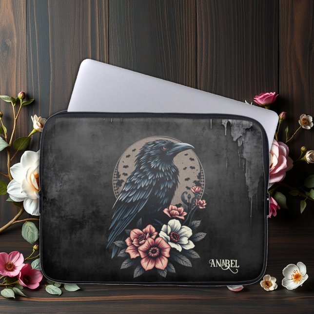 Capa Para Notebook Raven preto majestoso (Criador carregado)