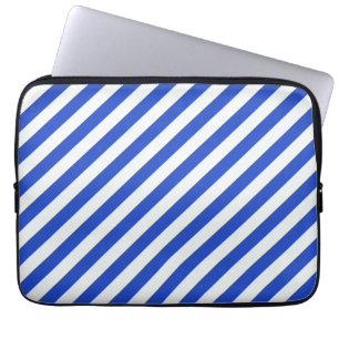 Capa Para Notebook Real Blue Combination Stripes por Shirley Taylor