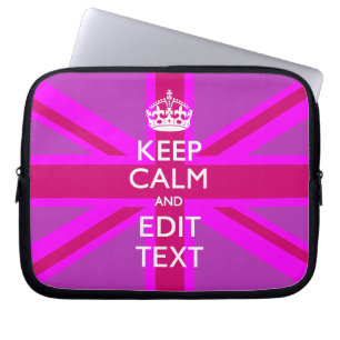 Capa Para Notebook Receba seu texto tranquilo sobre a tomada Fuchsia 