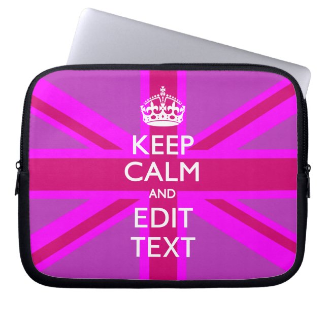 Capa Para Notebook Receba seu texto tranquilo sobre a tomada Fuchsia  (Frente)