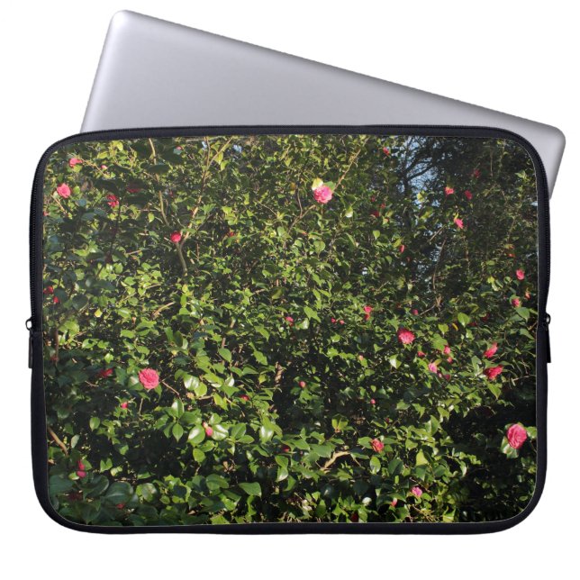 Capa Para Notebook Red Camellia Bush (Frente)