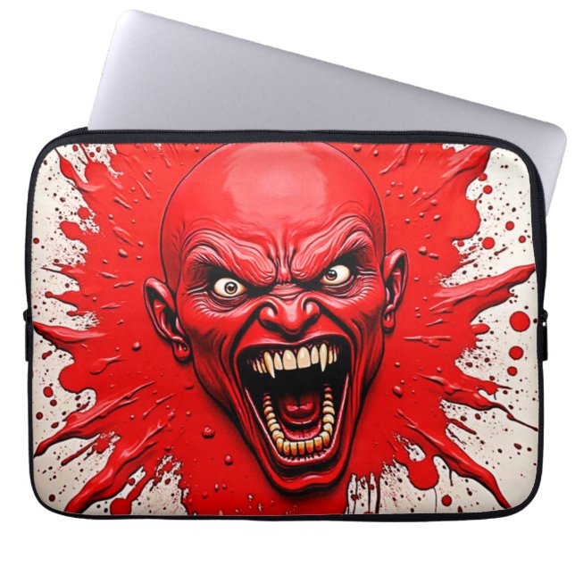 Capa Para Notebook Red Demon Fury Art (Frente)