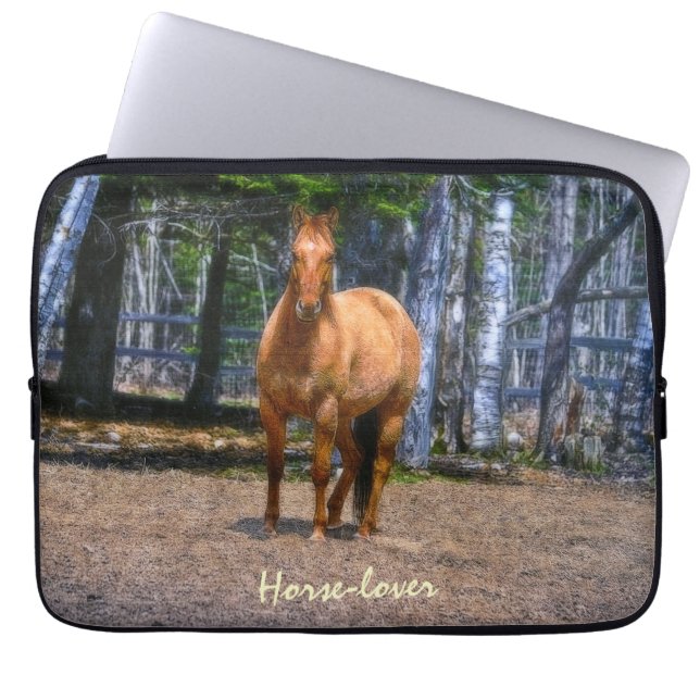Capa Para Notebook Red Dun Horse-lover's Equine Animal Capa (Frente)