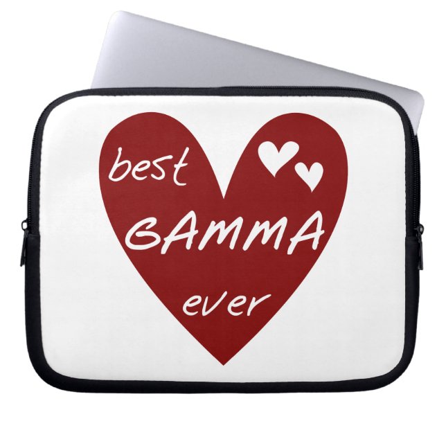 Capa Para Notebook Red Heart Best Gamma Ever Gifts (Frente)