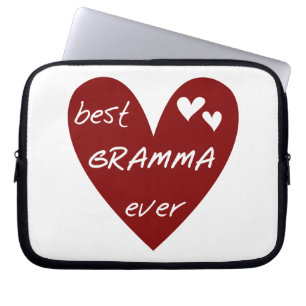 Capa Para Notebook Red Heart Best Gramma Ever Gifts