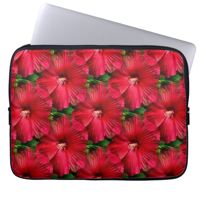 Capa Para Notebook Red Hibiscus....... (Frente)