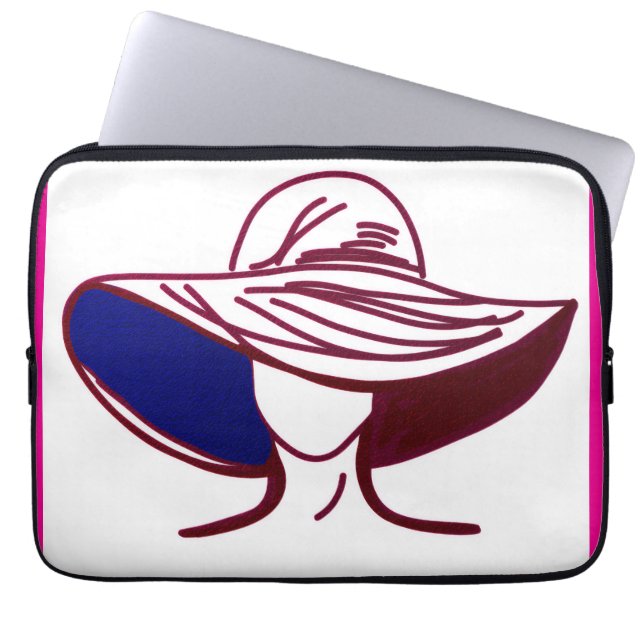 Capa Para Notebook Red Lady Laptop Sleeve (Frente)