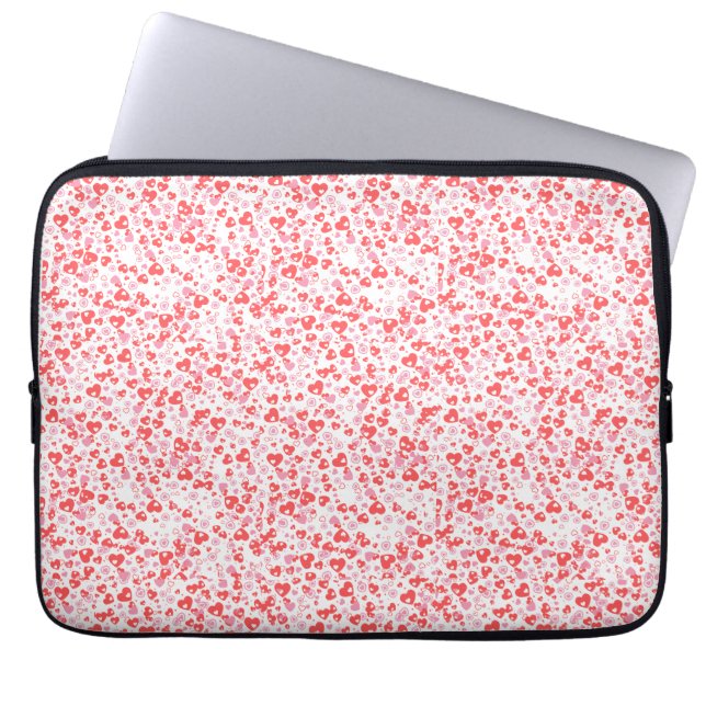 Capa Para Notebook Red Love Hearts – Valentine Collection (Frente)