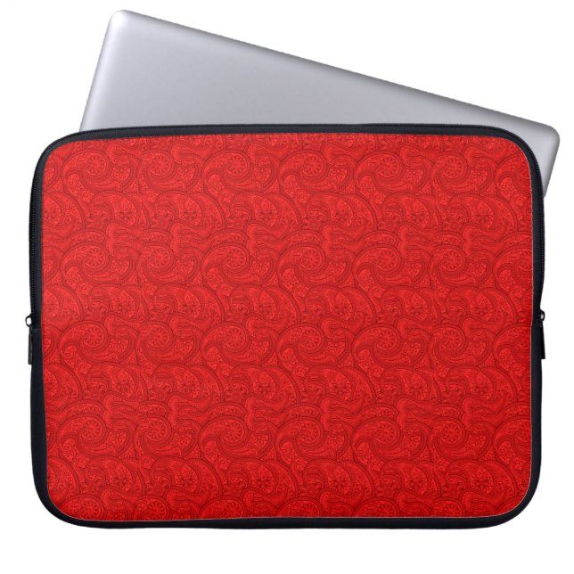 Capa Para Notebook Red Paisley (Frente)
