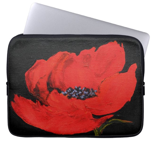 Capa Para Notebook Red Poppy Art (Frente)