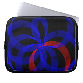 Capa Para Notebook Red Revolving Accent Geometric Electronics Bag