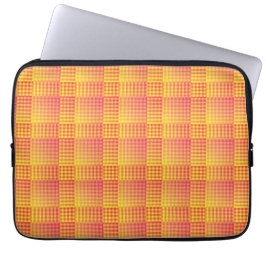 Capa Para Notebook Red Yellow Checker Abstract Pattern