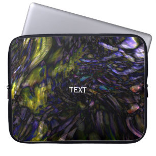 Capa Para Notebook Redemoinho de Mármore Abstrato Moderno Salpico de