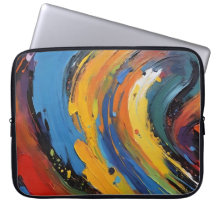 Redemoinhos de Fluido Colorido Arte Abstrata Expre