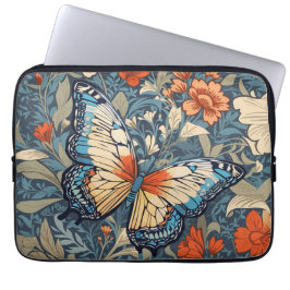 Capa Para Notebook Regal Butterfly Amidst William Morris Floral
