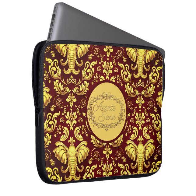 Capa Para Notebook Regal Trumpeting Glory: Personalized Crimson Mara  (Frente Esquerda)