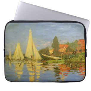 Capa Para Notebook Regata em Argenteuil de Claude Monet