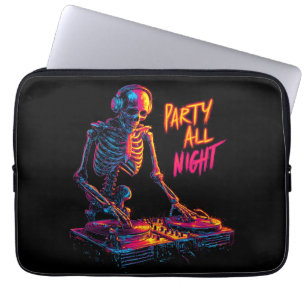 Capa Para Notebook Registros dinâmicos de rotação de DJ de esqueleto