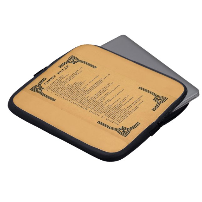 Capa Para Notebook regras de Gibbs (Frente Topo)