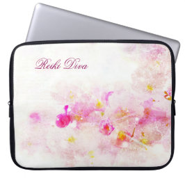 Capa Para Notebook Reiki Diva Pink Blossom Caso de laptop