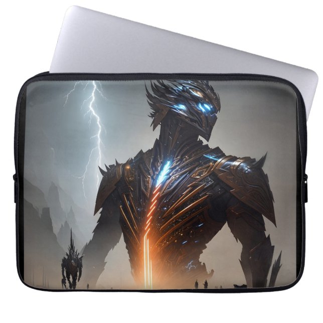 Capa Para Notebook Relâmpago Cyborg Warrior (Frente)