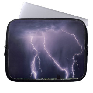 Capa Para Notebook Relâmpago sobre o Vale do Lago Salgado, Utah.