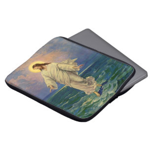 Capa Para Notebook Religião Vintage, Jesus Cristo está andando sobre 
