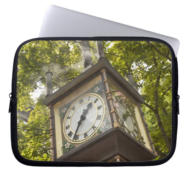 Capa Para Notebook Relógio a vapor no bairro de Gastown (Frente)